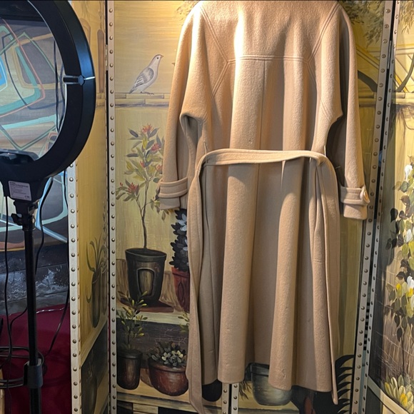 Angelo Fabrics Long Wool Women's Over Coat - Picture 3 of 5